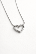 Minimal Open Heart Necklace
