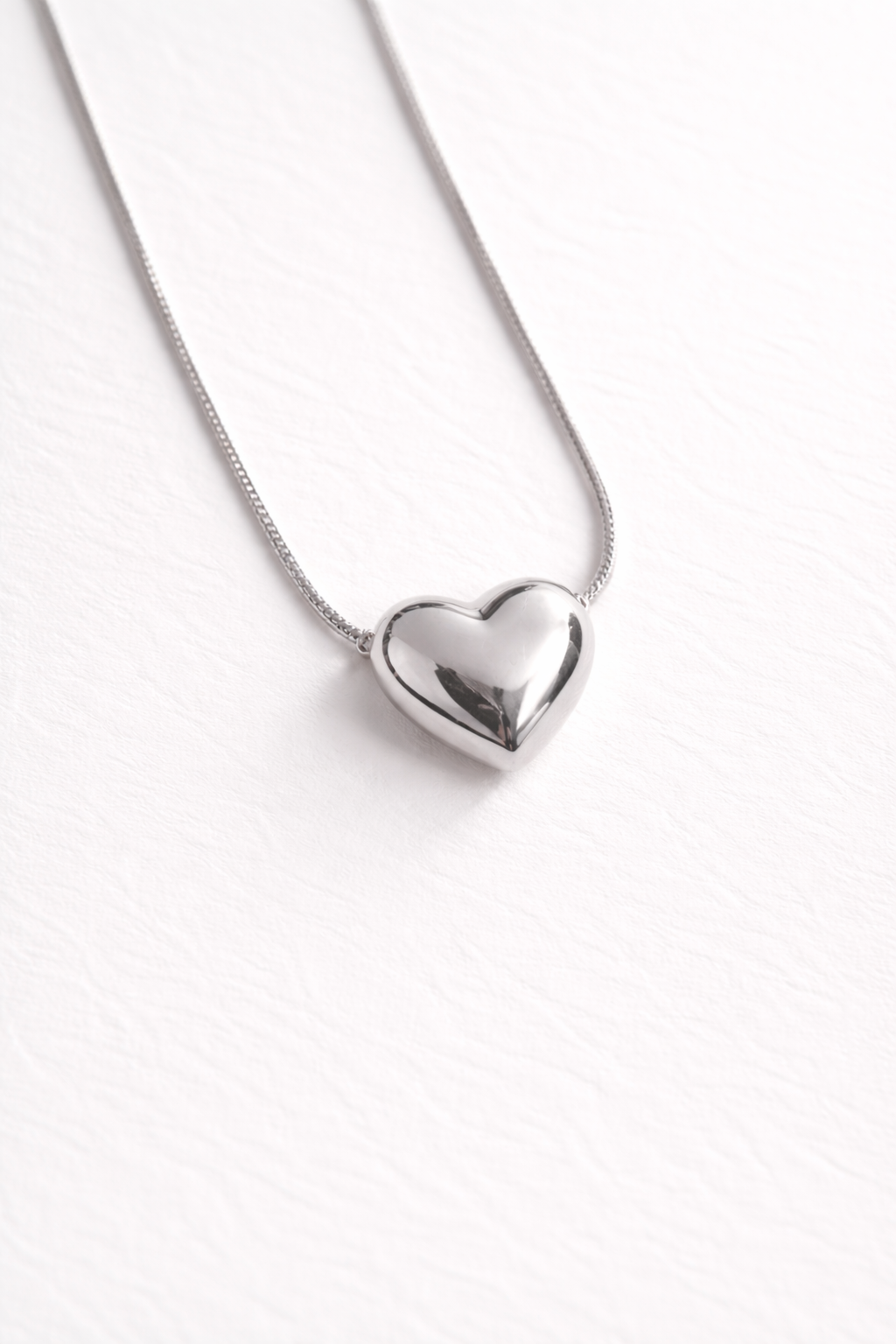 Classic Puffy Heart Necklace