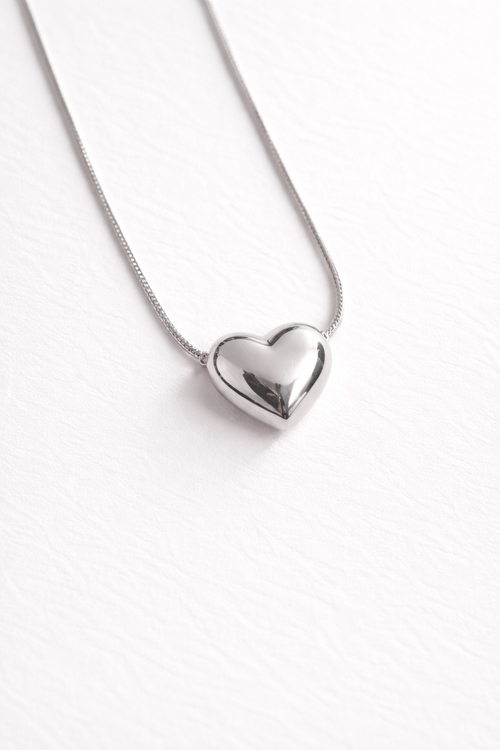 Classic Puffy Heart Necklace