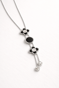 Elegant Clover Drop Necklace