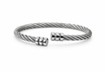 Titan Twist Silver Cuff