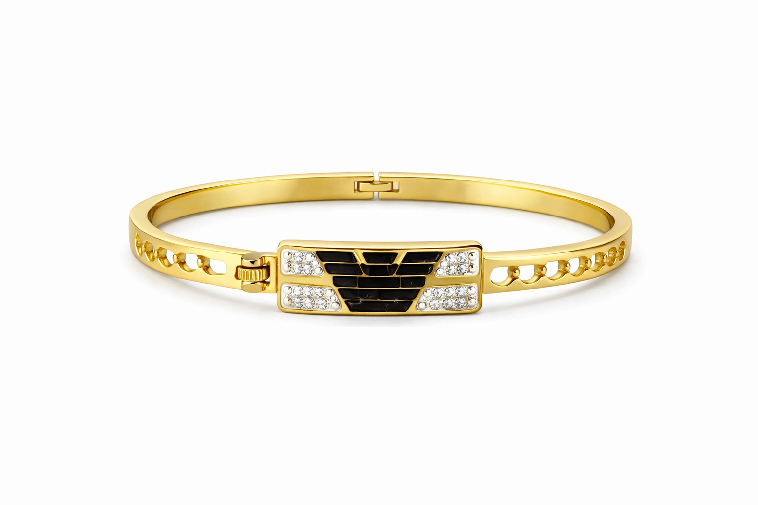 Imperial Noir Gold Bangle