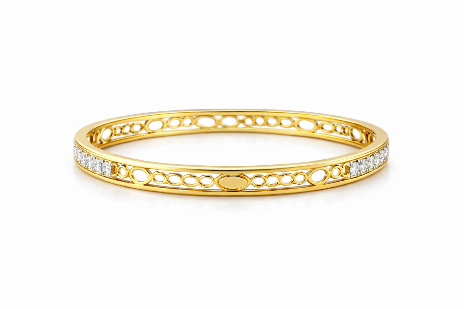 Aurelia Halo Gold Bangle