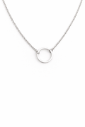 Minimal Open Circle Necklace