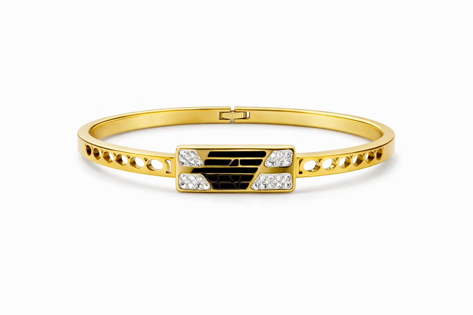 Royal Crest Gold Bangle