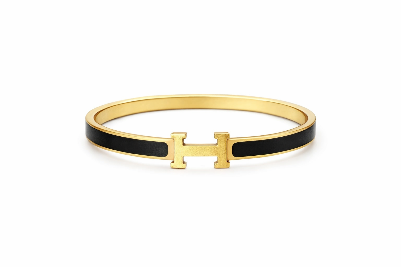 Heritage H Black & Gold Bangle